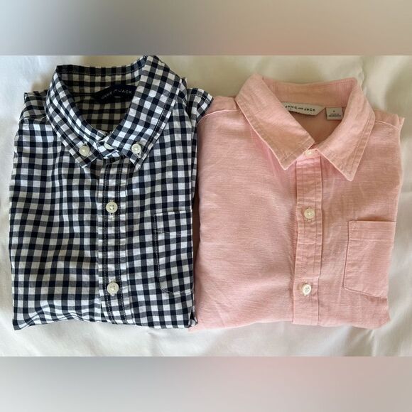 JANIE & JACK LINEN SHIRTS (2) 5T - Picture 1 of 6